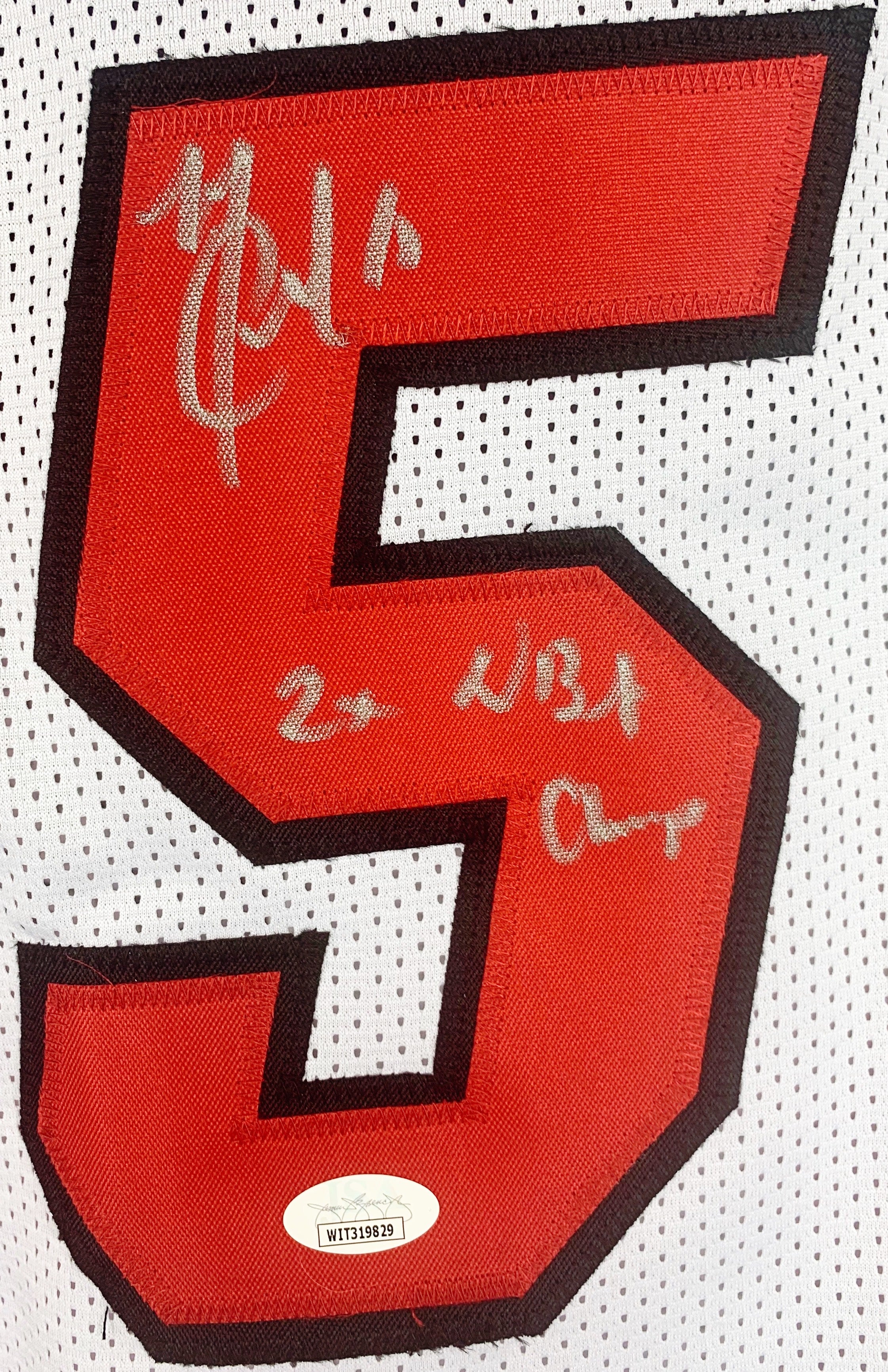 Autographed/signed Mario Chalmers Miami Red Basketball Jersey 