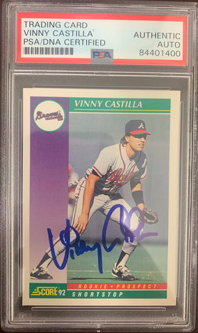 Vinny Castilla Authentic Signed Pro Style Jersey Autographed JSA