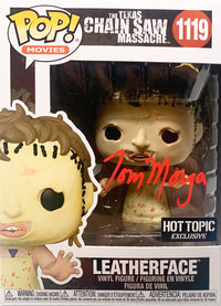 Tom Morga autographed signed Funko Pop #1150 Texas Chainsaw Massacre JSA Witness