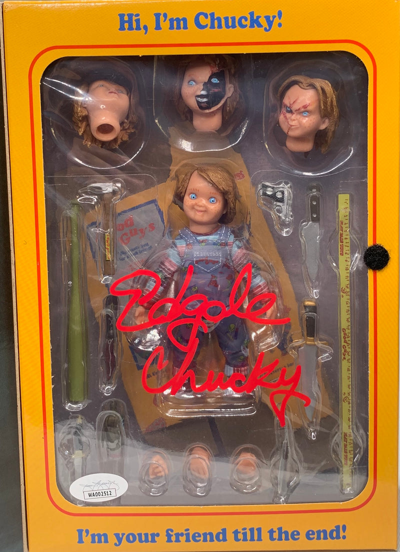 Ed Gale autographed signed inscribed Necca Action Figure Chucky JSA Childs Play