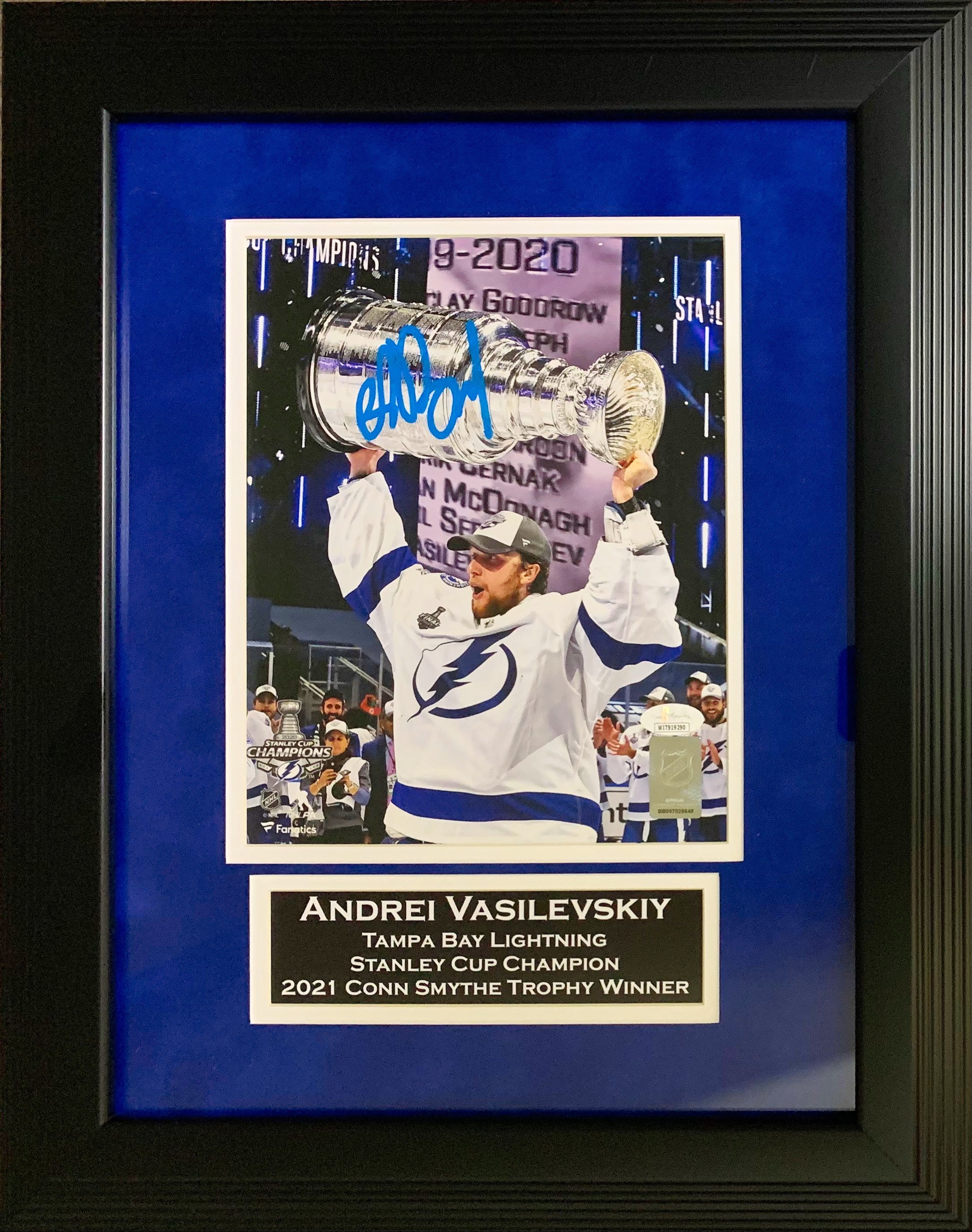 Andrei Vasilevskiy Authentic Signed Framed 8x10 Photo Autographed JSA