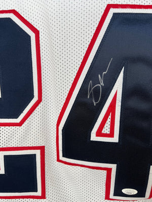 Stephon Gilmore Autographed Signed Jersey Navy Pro Style JSA COA