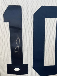 DEVIN BUSH AUTOGRAPHED SIGNED WHITE PRO STYLE JERSEY JSA COA