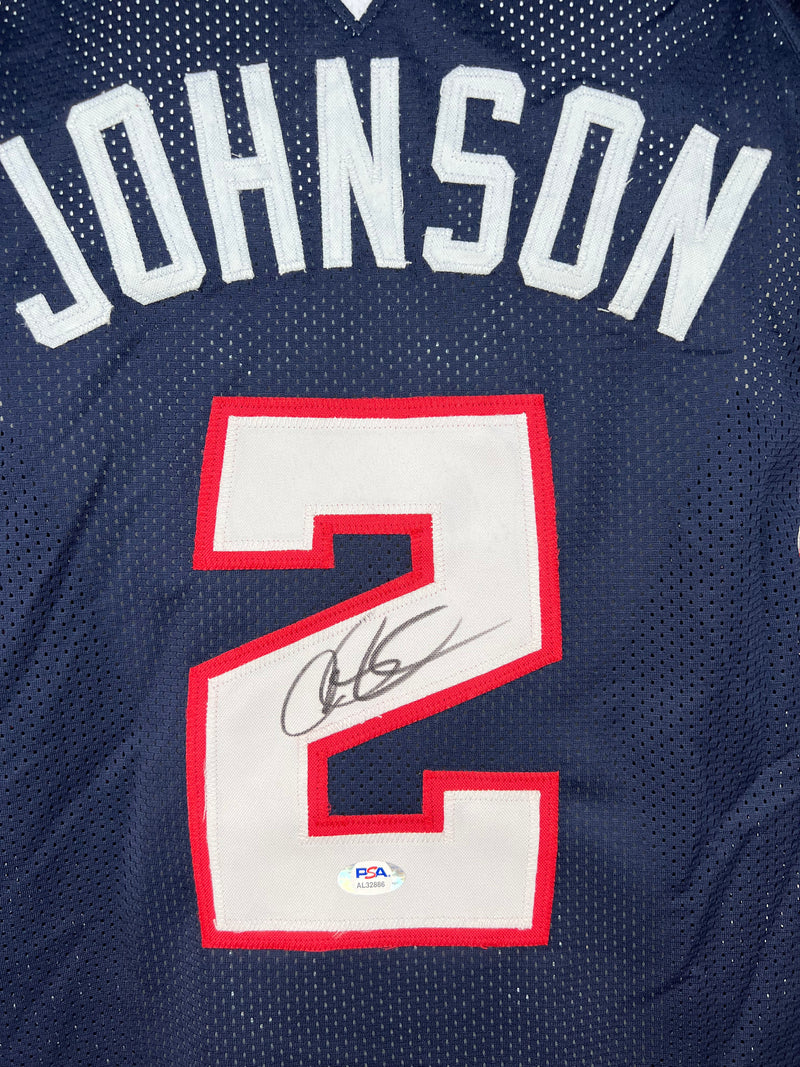 Joe Johnson autographed signed jersey NBA Atlanta Hawks PSA COA Brooklyn Nets