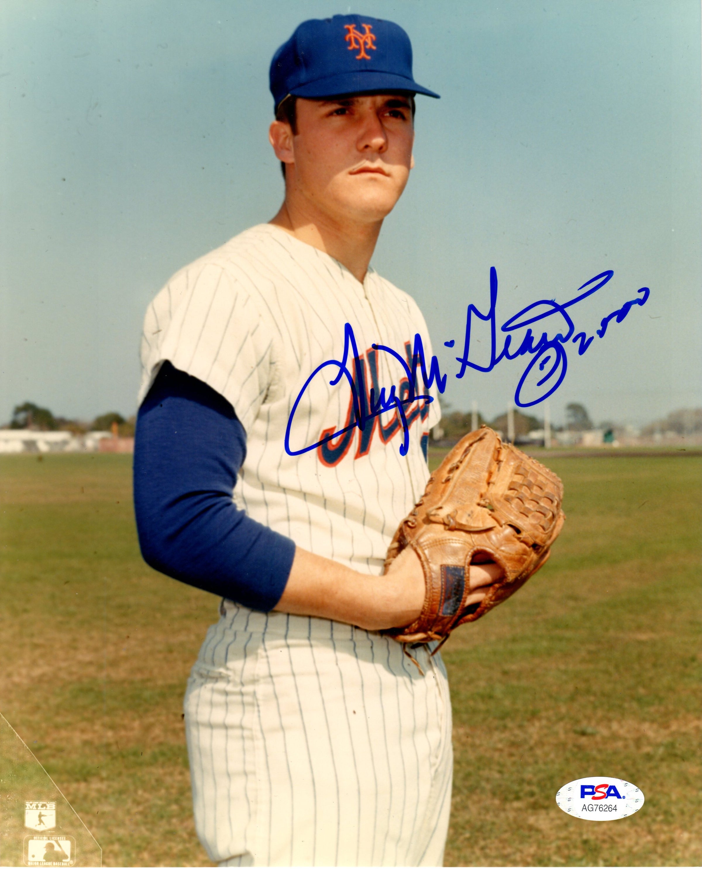Tug McGraw autographed signed 8x10 photo MLB New York Mets PSA COA