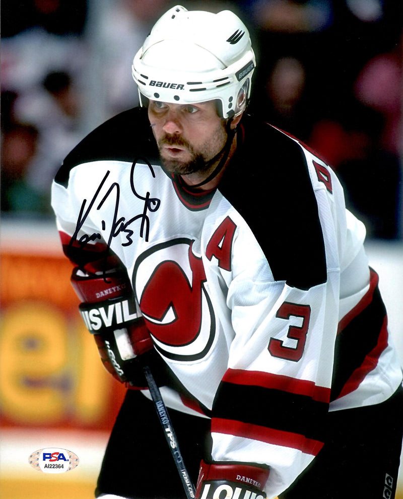 KEN DANEYKO New Jersey Devils Autograph SIGNED Hockey Stick Blade PSA COA