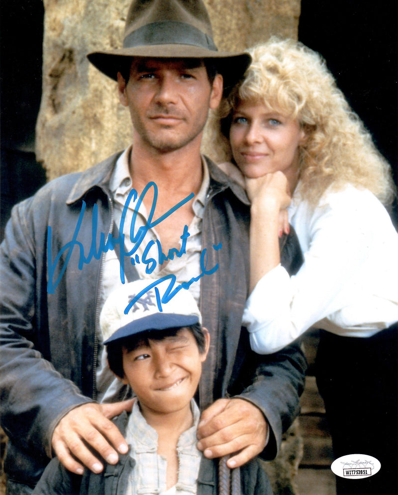 Jonathan Ke Quan auto signed inscribed 8x10 photo JSA Witness Indiana Jones