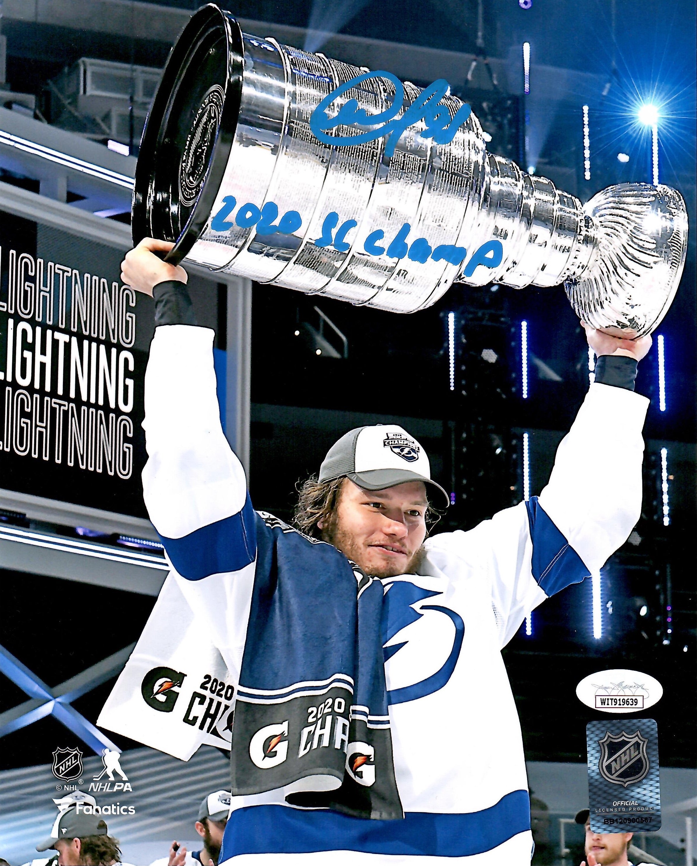 Mikhail Sergachev autographed inscribed jersey NHL Tampa Bay Lightning JSA  COA
