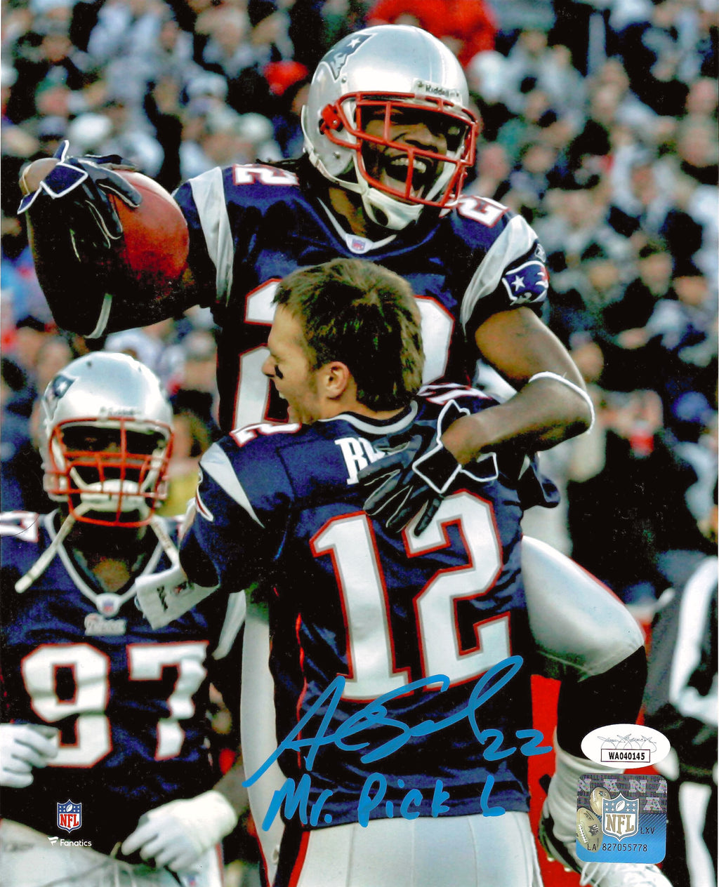 Asante Samuel Sr. autograph signed inscribed 8x10 photo New England Patriots JSA