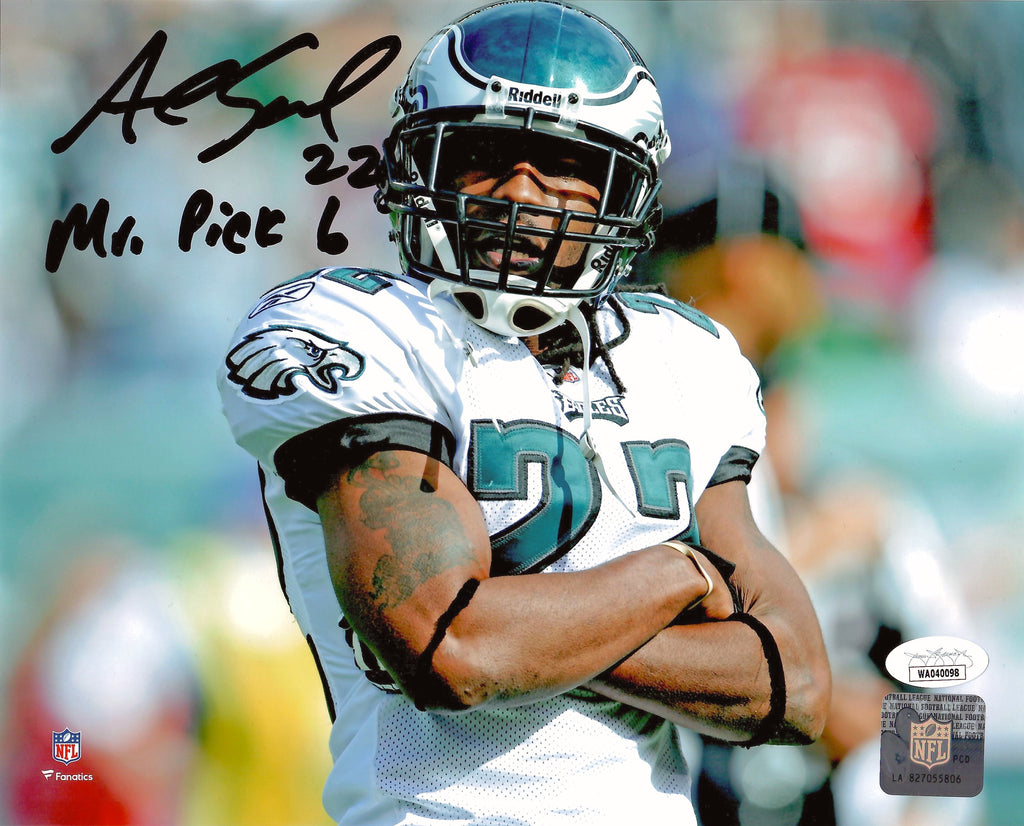 Asante Samuel Sr. autograph signed inscribed 8x10 photo Philadelphia Eagles JSA