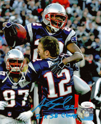 Asante Samuel Sr. autograph signed inscribed 8x10 photo New England Patriots JSA