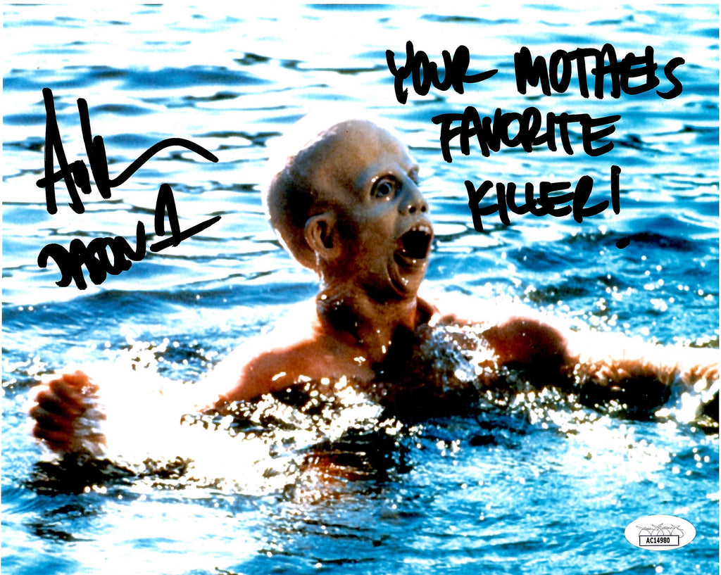 Ari Lehman signed inscribed 8x10 photo Jason Voorhees Friday The 13th JSA COA