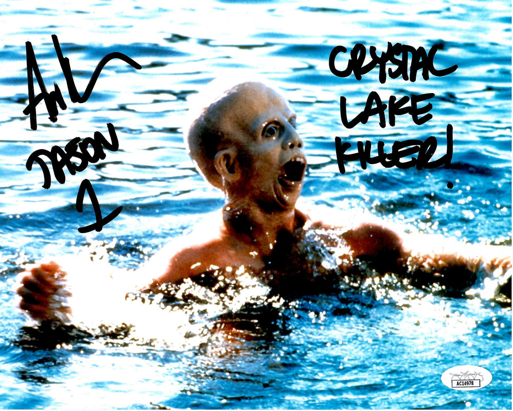 Ari Lehman signed inscribed 8x10 photo Jason Voorhees Friday The 13th JSA COA