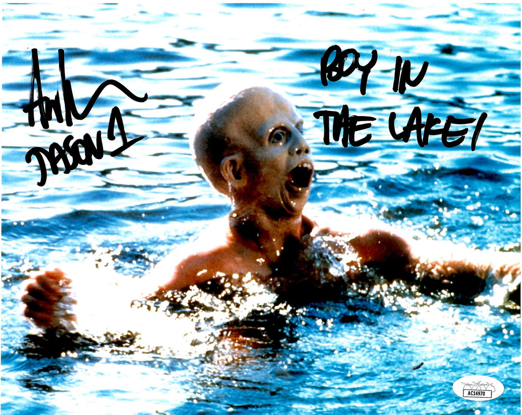 Ari Lehman signed inscribed 8x10 photo Jason Voorhees Friday The 13th JSA COA