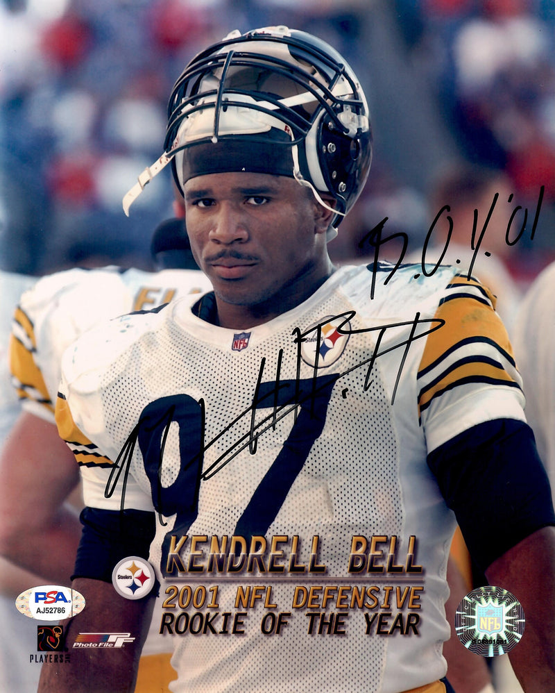 Kendrell Bell autographed signed inscribed 8x10 photo Pittsburgh Steelers PSA