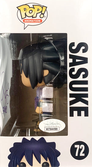 Yuri Lowenthal autographed inscribed Sasuke Funko Pop #72 JSA COA Sasuke Uchiha