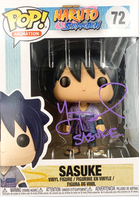 Yuri Lowenthal autographed inscribed Sasuke Funko Pop #72 JSA COA Sasuke Uchiha