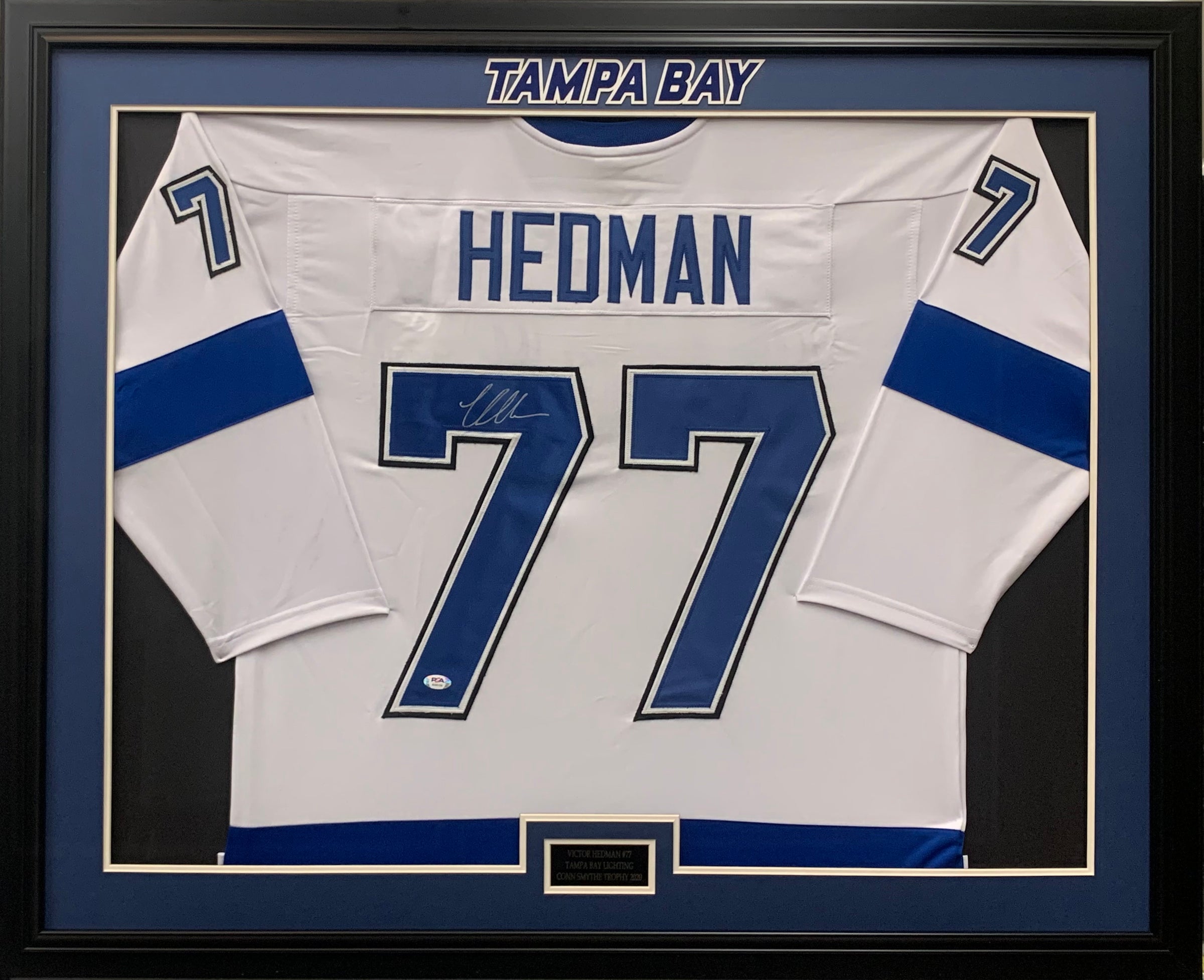 Framed Victor Hedman Tampa Bay Lightning 2021 Stanley Cup